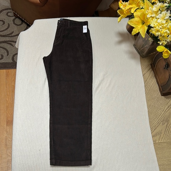 Gap pleated cordur brown noir pants - Picture 4 of 14